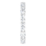 Platinum Oval Lab-Grown Diamond Eternity Band – 5x3 mm Stones - view 4