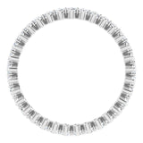 Platinum Round Lab-Grown Diamond Eternity Band – 1.7 mm Stones - view 2