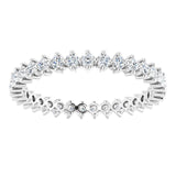 Platinum Round Lab-Grown Diamond Eternity Band – 1.7 mm Stones - view 3
