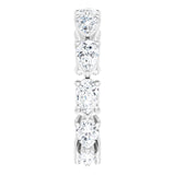 Platinum Pear Natural Diamond Eternity Band – 5.5x3.5 mm Stones - view 4