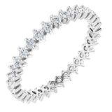 Platinum Round Lab-Grown Diamond Eternity Band – 1.7 mm Stones