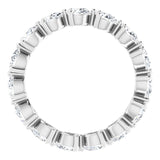 Platinum Pear Lab-Grown Diamond Eternity Band – 4x3 mm Stones - view 2