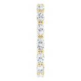 14K Gold Marquise Lab-Grown Diamond Eternity Band – 4.3x2.25 mm Stones - Yellow Gold - view 4