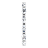 Platinum Marquise Natural Diamond Eternity Band – 4.5x2.5 mm Stones - view 4