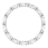 Platinum Marquise Natural Diamond Eternity Band – 4.5x2.5 mm Stones - view 2