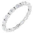 Platinum Marquise Lab-Grown Diamond Eternity Band – 4x2 mm Stones