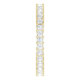 10K Gold Square Lab-Grown Diamond Shared-Prong Eternity Band – 1.5x1.5 mm Stones - Yellow Gold - view 4