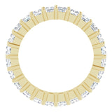 10K Gold Square Lab-Grown Diamond Shared-Prong Eternity Band – 2.25x2.25 mm Stones - Yellow Gold - view 2
