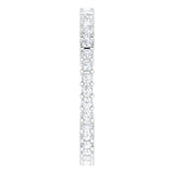 10K Gold Square Lab-Grown Diamond Shared-Prong Eternity Band – 1.25x1.25 mm Stones - White Gold - view 4