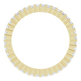 10K Gold Square Lab-Grown Diamond Shared-Prong Eternity Band – 1.25x1.25 mm Stones - Yellow Gold - view 2