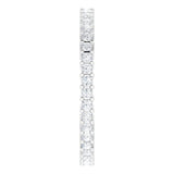 10K Gold Square Lab-Grown Diamond Shared-Prong Eternity Band – 1.25x1.25 mm Stones - White Gold - view 4