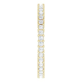 10K Gold Square Lab-Grown Diamond Shared-Prong Eternity Band – 1.25x1.25 mm Stones - Yellow Gold - view 4