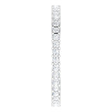 10K Gold Square Lab-Grown Diamond Shared-Prong Eternity Band – 1.25x1.25 mm Stones - White Gold - view 4
