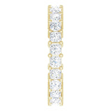 10K Gold Square Lab-Grown Diamond Shared-Prong Eternity Band – 2.25x2.25 mm Stones - Yellow Gold - view 4