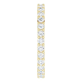 10K Gold Round Lab-Grown Diamond Shared-Prong Eternity Band – 1.7 mm Stones - Yellow Gold - view 4