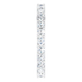Platinum Asscher Lab-Grown Diamond Shared-Prong Eternity Band – 2x2 mm Stones - view 4
