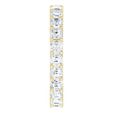 14K Gold Asscher Lab-Grown Diamond Shared-Prong Eternity Band – 2.3x2.3 mm Stones - Yellow Gold - view 4