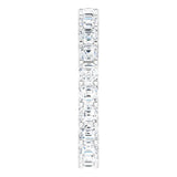 Platinum Asscher Lab-Grown Diamond Shared-Prong Eternity Band – 2.3x2.3 mm Stones - view 4