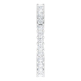 10K Gold Square Lab-Grown Diamond Shared-Prong Eternity Band – 1.5x1.5 mm Stones - White Gold - view 4