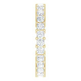 10K Gold Square Natural Diamond Shared-Prong Eternity Band – 2x2 mm Stones - Yellow Gold - view 4
