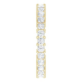 10K Gold Square Natural Diamond Shared-Prong Eternity Band – 1.75x1.75 mm Stones - Yellow Gold - view 4