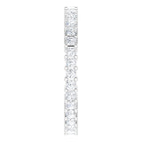 10K Gold Square Lab-Grown Diamond Shared-Prong Eternity Band – 1.5x1.5 mm Stones - White Gold - view 4