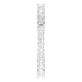 10K Gold Square Lab-Grown Diamond Shared-Prong Eternity Band – 1.5x1.5 mm Stones - White Gold - view 4