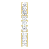 10K Gold Square Natural Diamond Shared-Prong Eternity Band – 2.25x2.25 mm Stones - Yellow Gold - view 4