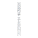 10K Gold Square Lab-Grown Diamond Shared-Prong Eternity Band – 1.25x1.25 mm Stones - White Gold - view 4