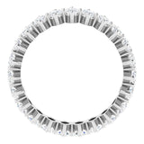 Platinum Marquise Natural Diamond Shared-Prong Eternity Band – 4.25x2.25 mm Stones - view 2