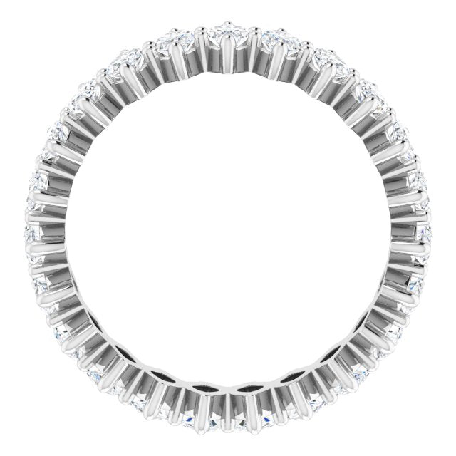 Platinum Marquise Lab-Grown Diamond Shared-Prong Eternity Band – 4.25x2.25 mm Stones - view 2
