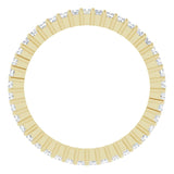 10K Gold Square Lab-Grown Diamond Shared-Prong Eternity Band – 1.25x1.25 mm Stones - Yellow Gold - view 2