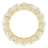14K Gold Square Lab-Grown Diamond Shared-Prong Eternity Band – 3.75x3.75 mm Stones - Yellow Gold - view 2