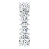 Platinum Marquise Lab-Grown Diamond Shared-Prong Eternity Band – 4x2 mm Stones - view 4