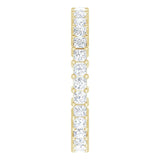 10K Gold Square Natural Diamond Shared-Prong Eternity Band – 1.75x1.75 mm Stones - Yellow Gold - view 4