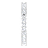10K Gold Square Natural Diamond Shared-Prong Eternity Band – 1.75x1.75 mm Stones - White Gold - view 4