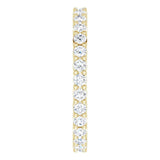 10K Gold Round Lab-Grown Diamond Shared-Prong Eternity Band – 1.75 mm Stones - Yellow Gold - view 4