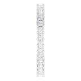 10K Gold Square Natural Diamond Shared-Prong Eternity Band – 1.5x1.5 mm Stones - White Gold - view 4