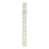 10K Gold Round Lab-Grown Diamond Shared-Prong Eternity Band – 1.7 mm Stones - Yellow Gold - view 4