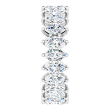 Platinum Marquise Lab-Grown Diamond Shared-Prong Eternity Band – 4.5x2.5 mm Stones - view 4