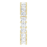 10K Gold Square Lab-Grown Diamond Shared-Prong Eternity Band – 2.5x2.5 mm Stones - Yellow Gold - view 4
