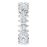 Platinum Marquise Lab-Grown Diamond Shared-Prong Eternity Band – 4.25x2.25 mm Stones - view 4