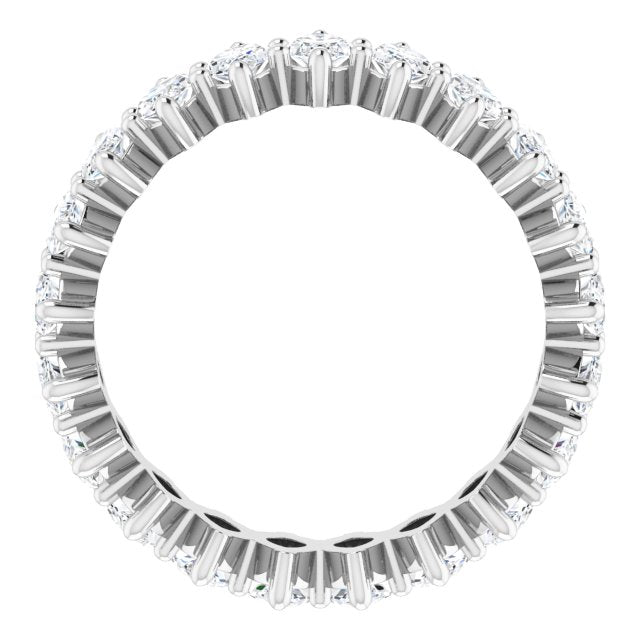 Platinum Marquise Lab-Grown Diamond Shared-Prong Eternity Band – 4.5x2.5 mm Stones - view 2