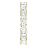10K Gold Square Lab-Grown Diamond Shared-Prong Eternity Band – 2.75x2.75 mm Stones - Yellow Gold - view 4