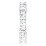 10K Gold Square Natural Diamond Shared-Prong Eternity Band – 2.75x2.75 mm Stones - White Gold - view 4