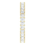 10K Gold Square Natural Diamond Shared-Prong Eternity Band – 1.75x1.75 mm Stones - Yellow Gold - view 4