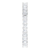 10K Gold Square Natural Diamond Shared-Prong Eternity Band – 1.75x1.75 mm Stones - White Gold - view 4