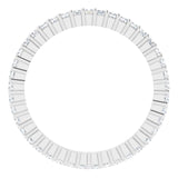 10K Gold Square Lab-Grown Diamond Shared-Prong Eternity Band – 1.25x1.25 mm Stones - White Gold - view 2