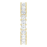 10K Gold Square Lab-Grown Diamond Shared-Prong Eternity Band – 2.25x2.25 mm Stones - Yellow Gold - view 4