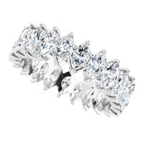 Platinum Marquise Lab-Grown Diamond Shared-Prong Eternity Band – 4.5x2.5 mm Stones - view 5